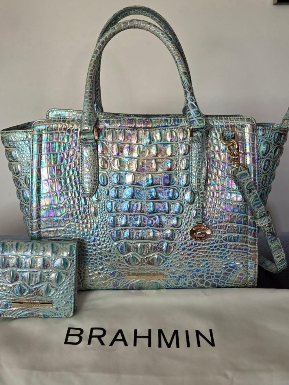 Brahmin Satchel with Wallet - Picture 7 of 7